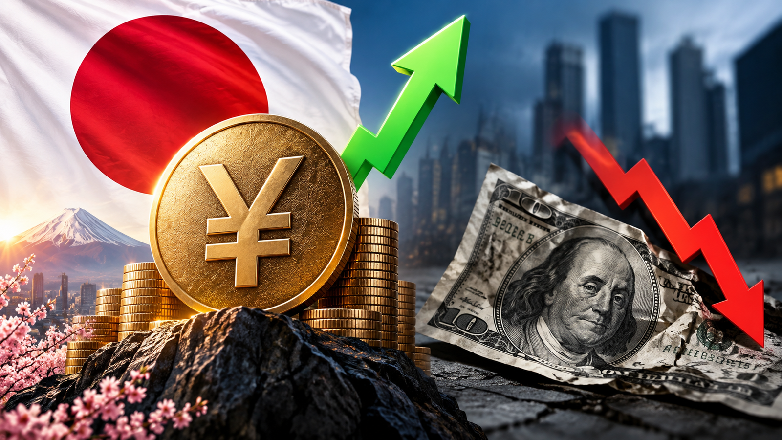 Japanese Yen Hits 7-Month High at 153.53
