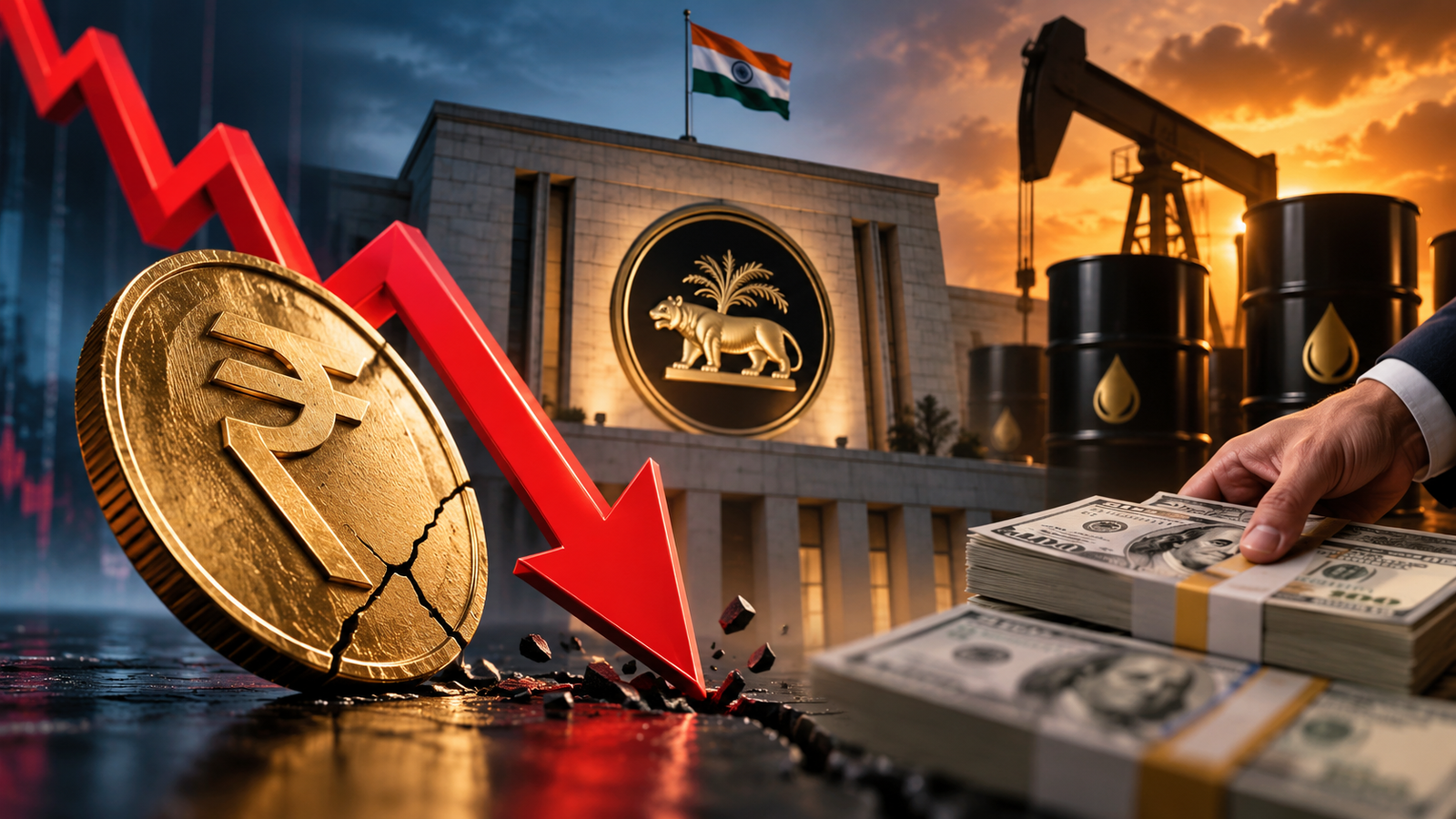 Rupee at ₹94.68: RBI Dollar Support Faces Stress!